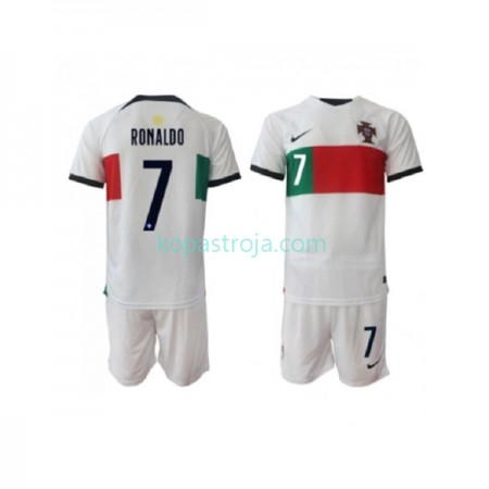 Billiga Fotbollströjor Portugal Ronaldo 7 Barn Borta tröja WM 2022 Kortärmad